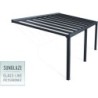 Canopia by Palram Toit de terrasse alu Aluminium Gris 22m²
