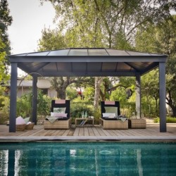 Canopia by Palram Tonnelles de jardin Aluminium Gris 18m²