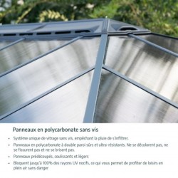 Canopia by Palram Tonnelles de jardin Aluminium Gris 22m²