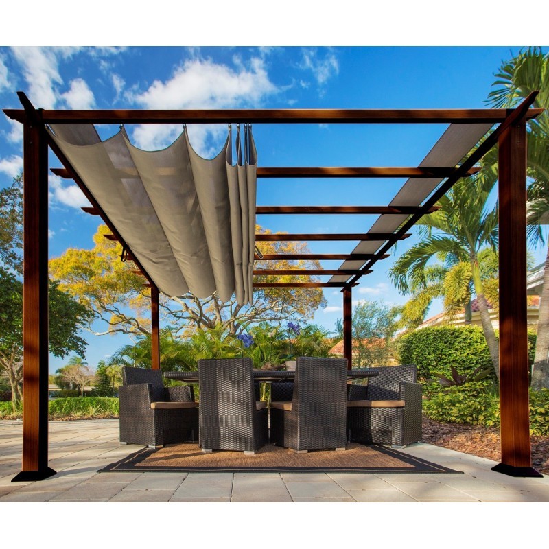 Paragon Outdoor Tonnelles de jardin Aluminium Marron 12.25m² Paragon Outdoor Tonnelles de jardin Aluminium Marron 12.25m²