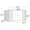 Duramax Abri de jardin métal Acier Gris 7.79m²