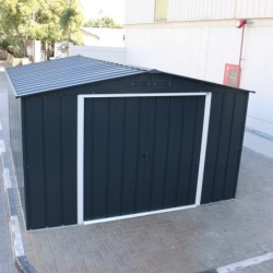 Duramax Abri de jardin métal Acier Gris 9.72m²
