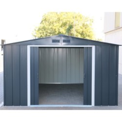 Duramax Abri de jardin métal Acier Gris 11.69m²