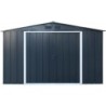 Duramax Abri de jardin métal Acier Gris 11.69m²