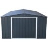 Duramax Abri de jardin métal Acier Gris 11.69m²