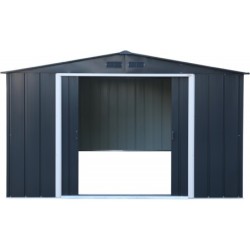 Duramax Abri de jardin métal Acier Gris 11.69m²