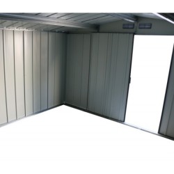 Duramax Abri de jardin métal Acier Gris 11.69m²
