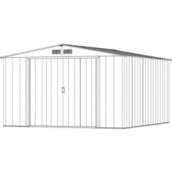 Duramax Abri de jardin métal Acier Gris 11.69m²