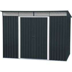 Duramax Abri de jardin métal Acier Gris 4.84m²