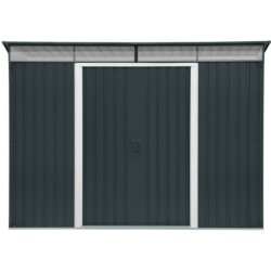 Duramax Abri de jardin métal Acier Gris 4.84m²