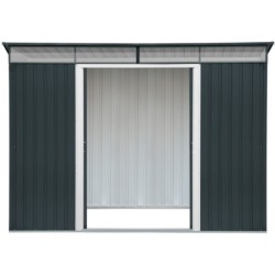 Duramax Abri de jardin métal Acier Gris 4.84m²