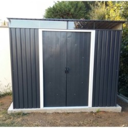 Duramax Abri de jardin métal Acier Gris 4.84m²