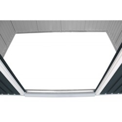 Duramax Abri de jardin métal Acier Gris 4.84m²
