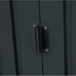 Duramax Abri de jardin métal Acier Gris 4.84m²