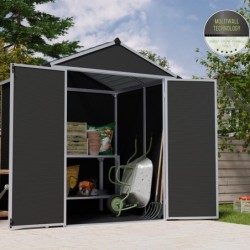 Canopia by Palram Abri de jardin résine Polycarbonate Gris 2.80m²
