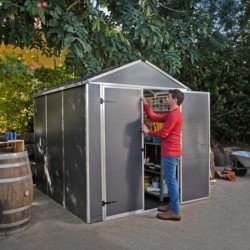 Canopia by Palram Abri de jardin résine Polycarbonate Gris 4.2m²