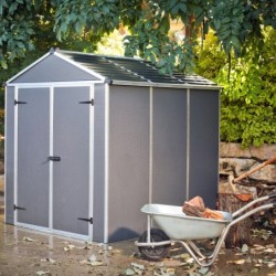 Canopia by Palram Abri de jardin résine Polycarbonate Gris 4.2m²