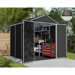 Canopia by Palram Abri de jardin résine Polycarbonate Gris 4.2m²