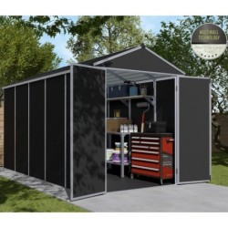 Canopia by Palram Abri de jardin résine Polycarbonate Gris 7m²