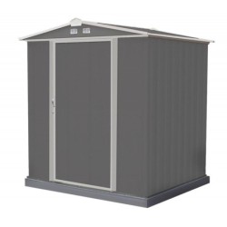 Spacemaker Abri de jardin métal Acier galvanisé Gris 2.3m²