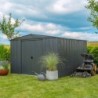 Spacemaker Abri de jardin métal Acier galvanisé Gris 8.5m²