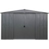 Spacemaker Abri de jardin métal Acier galvanisé Gris 8.5m²