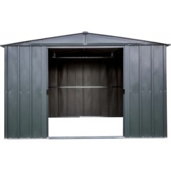 Spacemaker Abri de jardin métal Acier galvanisé Gris 8.5m²