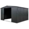 Spacemaker Abri de jardin métal Acier galvanisé Gris 8.5m²