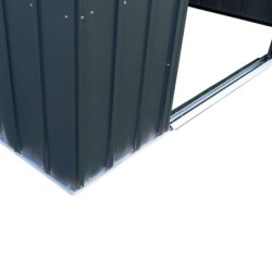 Spacemaker Abri de jardin métal Acier galvanisé Gris 8.5m²