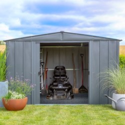 Spacemaker Abri de jardin métal Acier galvanisé Gris 8.5m²