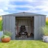 Spacemaker Abri de jardin métal Acier galvanisé Gris 8.5m²