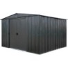 Spacemaker Abri de jardin métal Acier galvanisé Gris 10.7m²
