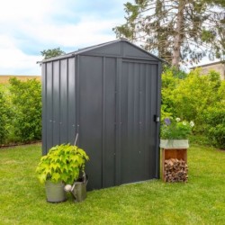 Spacemaker Abri de jardin métal Acier galvanisé Gris 1.5m²