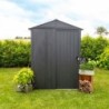 Spacemaker Abri de jardin métal Acier galvanisé Gris 1.5m²