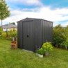 Spacemaker Abri de jardin métal Acier galvanisé Gris 2.5m²