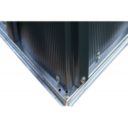Spacemaker Abri de jardin métal Acier galvanisé Gris 2.5m²