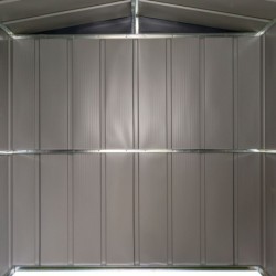 Spacemaker Abri de jardin métal Acier galvanisé Gris 2.5m²