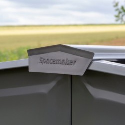 Spacemaker Abri de jardin métal Acier galvanisé Gris 4.58m²