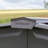 Spacemaker Abri de jardin métal Acier galvanisé Gris 4.58m²