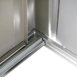 Spacemaker Abri de jardin métal Acier galvanisé Marron 4.26m²