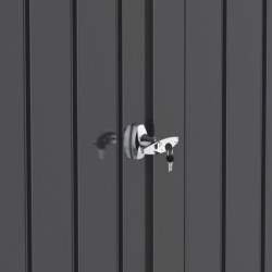 Duramax Abri de jardin métal Acier galvanisé Noir