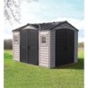 Duramax Abri de jardin résine PVC Gris 8.05m²