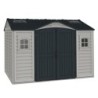 Duramax Abri de jardin résine PVC Gris 8.05m²