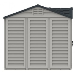 Duramax Abri de jardin résine PVC Gris 8.05m²