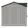 Duramax Abri de jardin résine PVC Gris 8.05m²