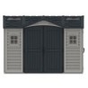 Duramax Abri de jardin résine PVC Gris 8.05m²