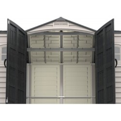 Duramax Abri de jardin résine PVC Gris 8.05m²