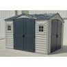 Duramax Abri de jardin résine PVC Gris 8.05m²
