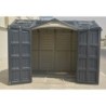 Duramax Abri de jardin résine PVC Gris 8.05m²