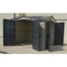 Duramax Abri de jardin résine PVC Gris 8.05m²